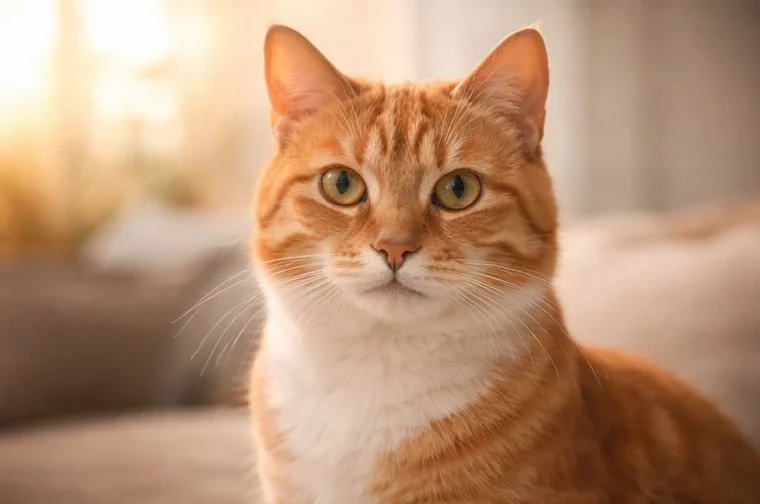 Healthy confident cat